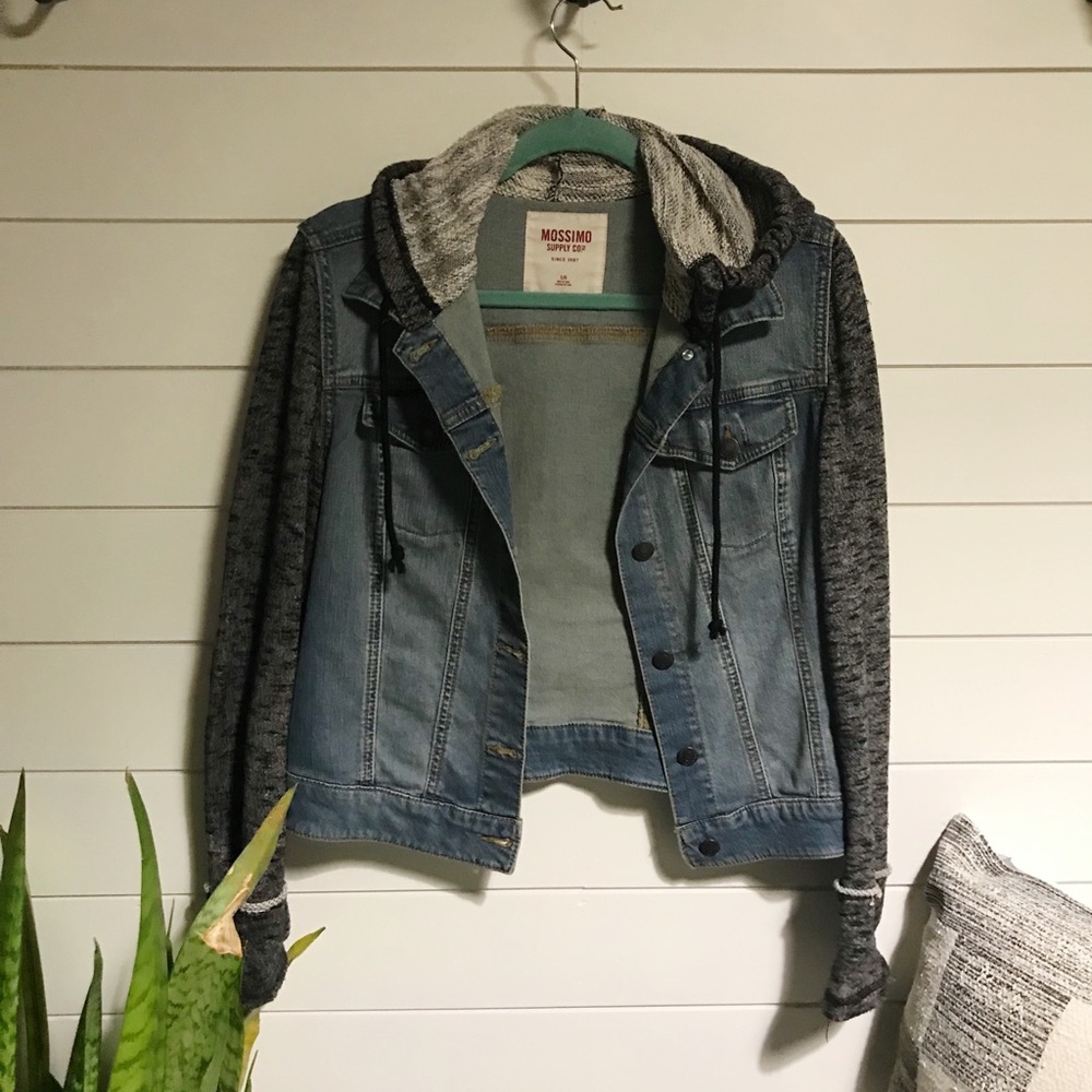 Mossimo Denim Sweatshirt Jacket